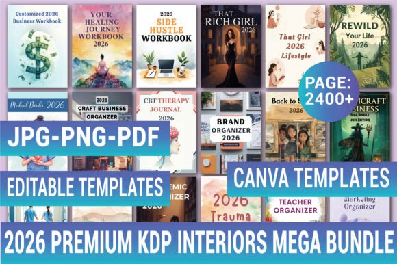 Download 2026 PREMIUM KDP INTERIORS MEGA BUNDLE - Premium Collection