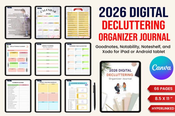 Download 2026 Digital Decluttering &amp; Organizer - Organizer Collection