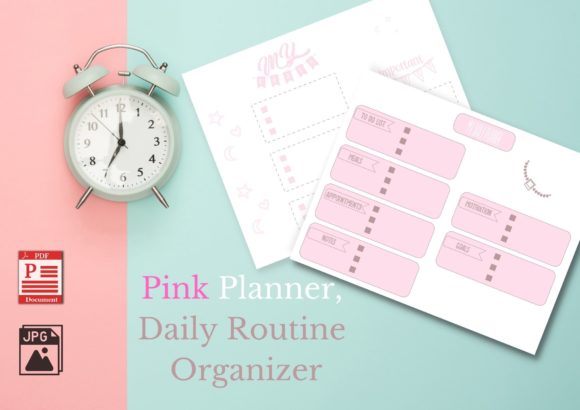 Download Pink Planner, Daily Routine Organizer - Organizer Collection