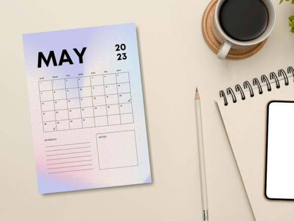 Download Gradient Minimal May 2023 Planner - 2023 planner Collection