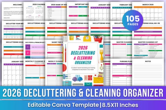 Download 2026 Decluttering &amp; Cleaning Organizer - Organizer Collection