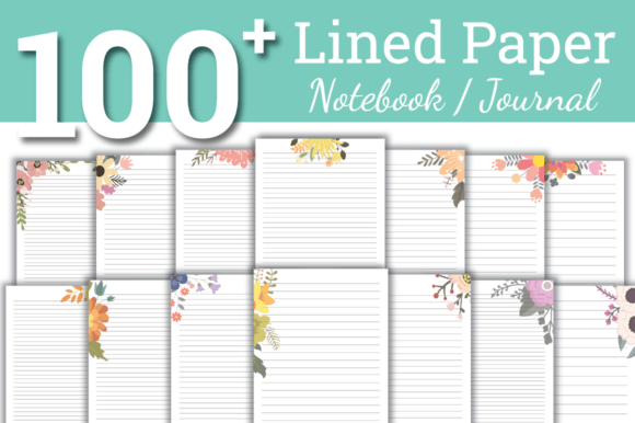 Download Lined Paper Bundle | Journal | Notebook - Lined paper Collection