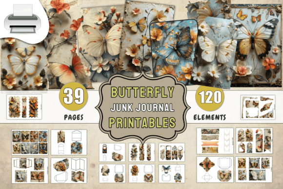 Download Butterfly Junk Journal Printables - Printables Collection
