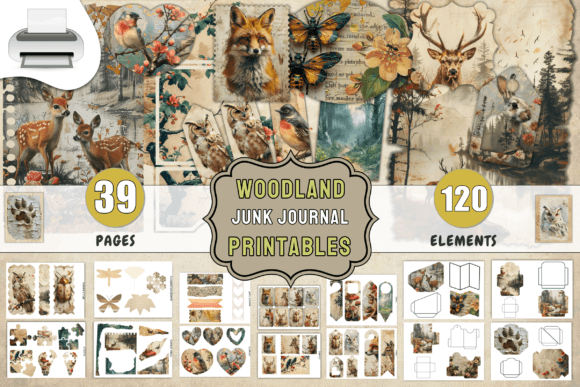 Download Woodland Junk Journal Printables - Printables Collection