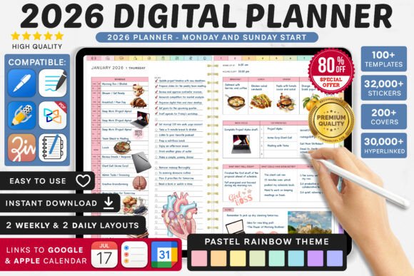 Download Premium 2026 Digital Planner | Goodnotes - Premium Collection