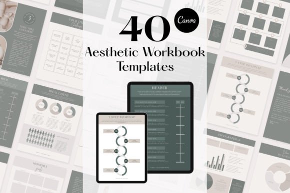 Download Aesthetic Workbook Templates | Canva - Premium Bundle