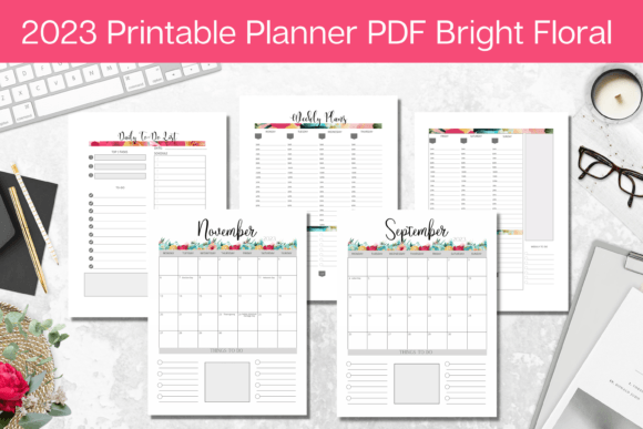 Download 2023 Planner PDF Printable Calendar - 2023 planner Collection